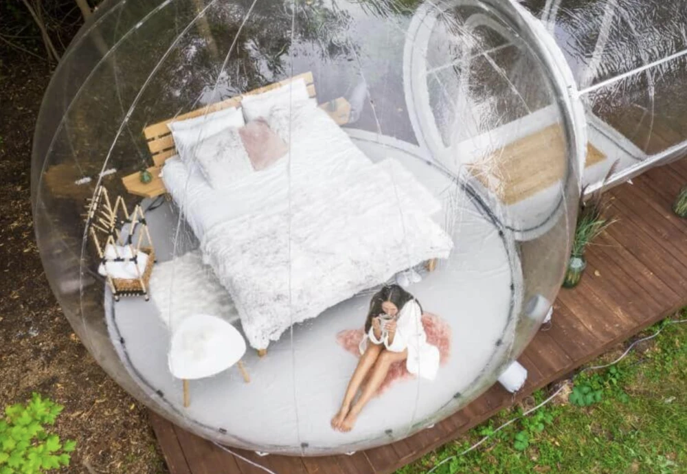 crystal bubble tent